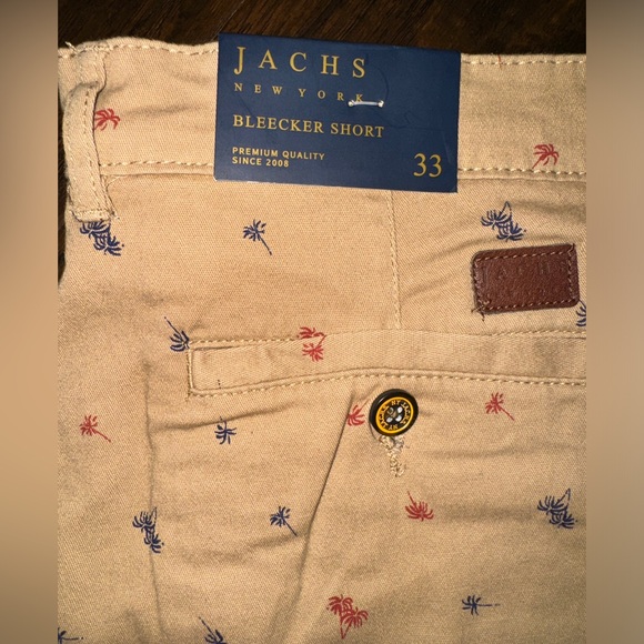 NWT! Jachs Dark Khaki Stretch Chino Shorts - Picture 8 of 11